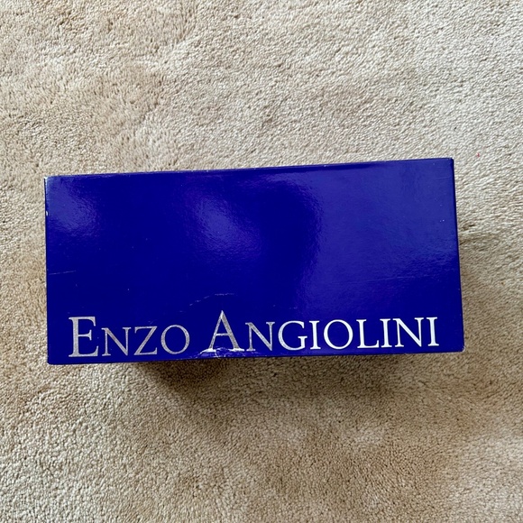 Enzo Angiolini Eamusetta Pink Leather Sandals with Embellishment and Low Heel 9 - Picture 6 of 6